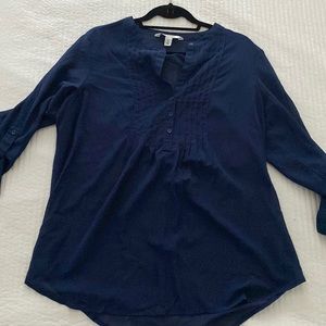 Old Navy sheer top, navy